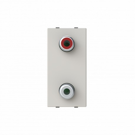 Niessen 2CLA215520N6201 Toma VDI 2RCA conexión con tornillo DN
